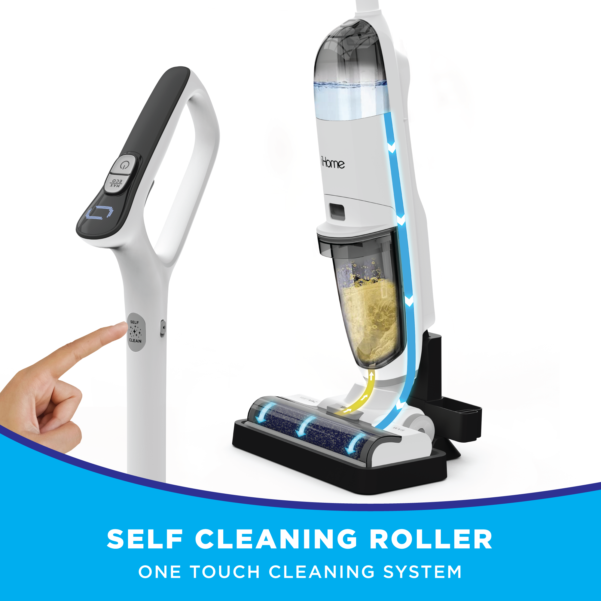 NEW IN BOX Wet/Dry Cordless Self Cleaning Vacuum top Cleaner